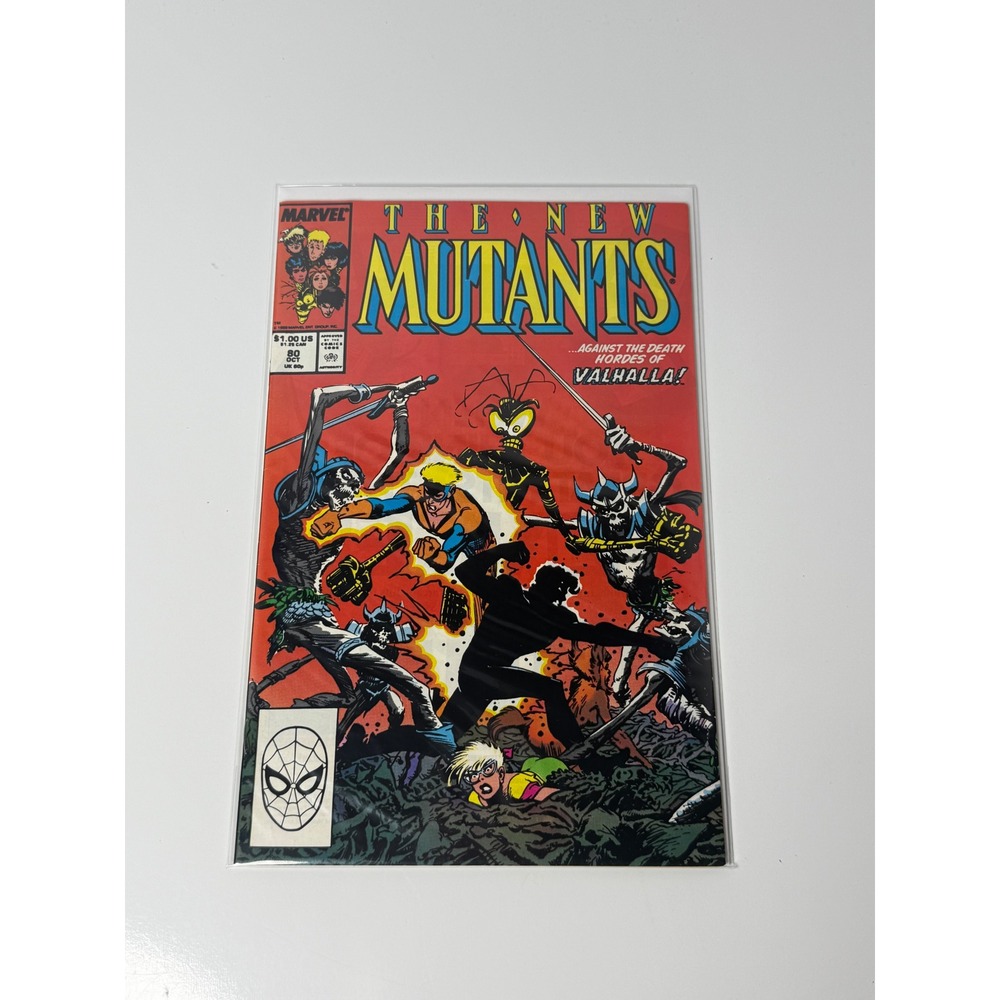 The New Mutants #80 1989 Marvel Comics Bret Blevins Cover Hordes of Valhalla